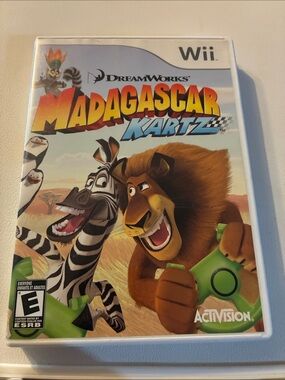Madagascar Kartz Nintendo Wii Complete w/ Manual Tested